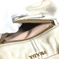 PRADA BR4220 Logo Bag Shoulder Tote Bag Shoulder Bag Leather Unisex Ivory