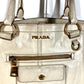 PRADA BR4220 Logo Bag Shoulder Tote Bag Shoulder Bag Leather Unisex Ivory