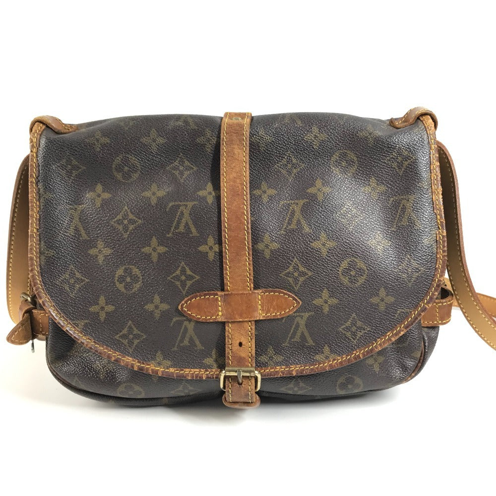 LOUIS VUITTON M42256 Monogram Saumur 30 Saumur 30 Flap Bag Shoulder Bag Monogram Canvas Unisex Brown