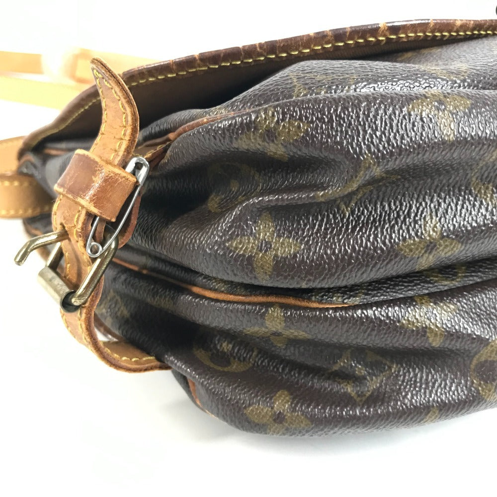 LOUIS VUITTON M42256 Monogram Saumur 30 Saumur 30 Flap Bag Shoulder Bag Monogram Canvas Unisex Brown