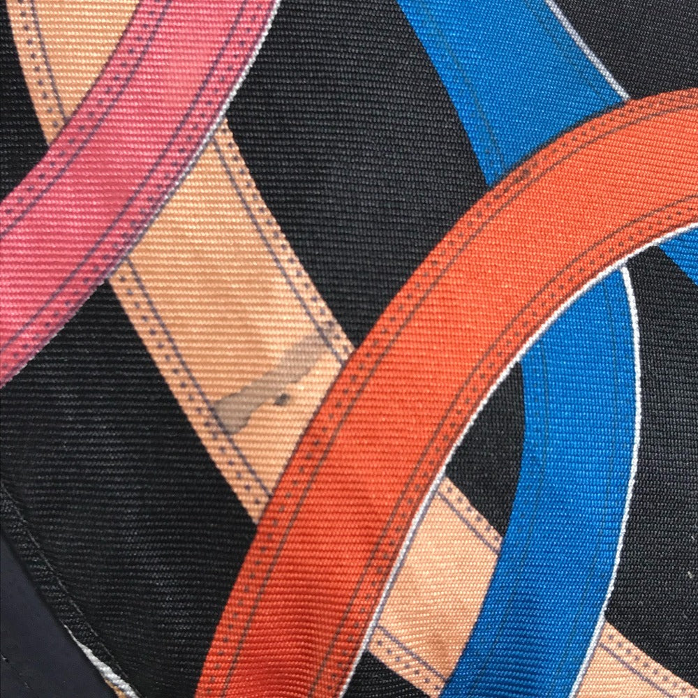 HERMES Airsilk Cavalcadour Backpack Bag Rucksack Silk Unisex Black
