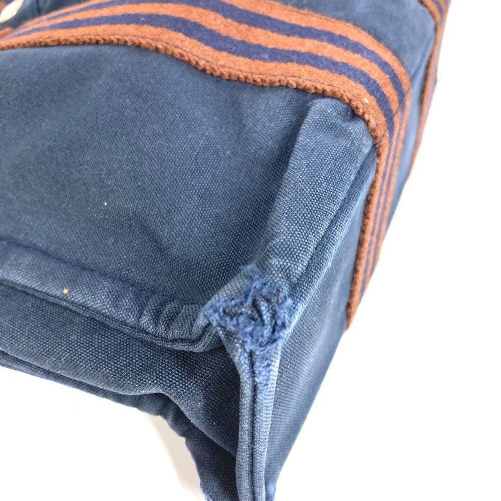 HERMES Fourre-Tout PM Fourre Tout PM Bag Tote Bag Handbag Cotton Unisex Navy