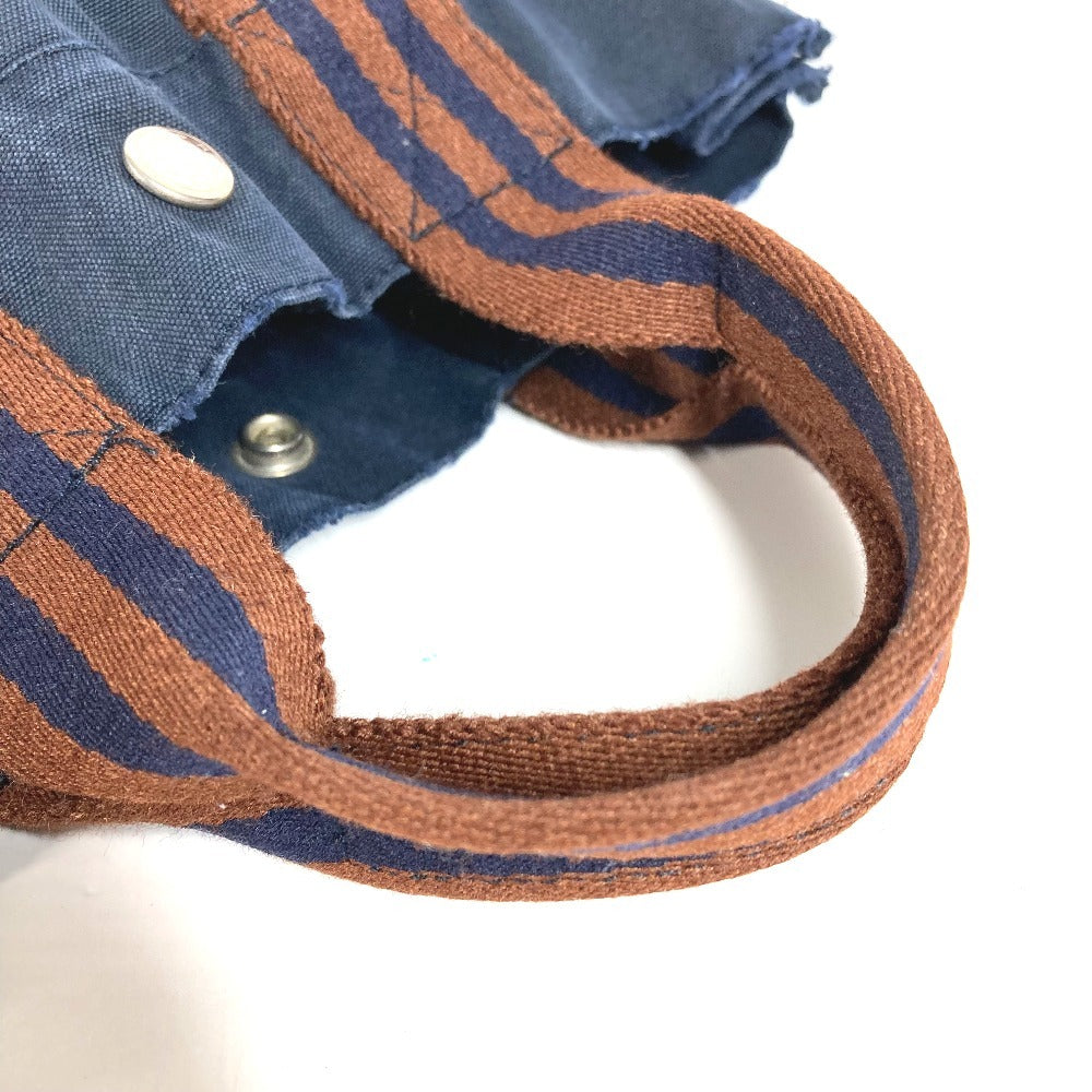 HERMES Fourre-Tout PM Fourre Tout PM Bag Tote Bag Handbag Cotton Unisex Navy