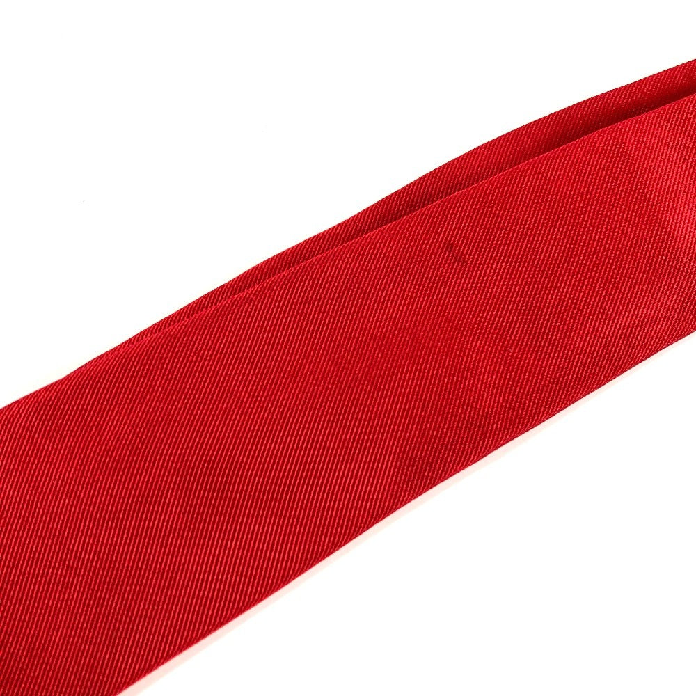 GUCCI Unknown Tiger Logo Suit Accessory Tie Silk Men's Red