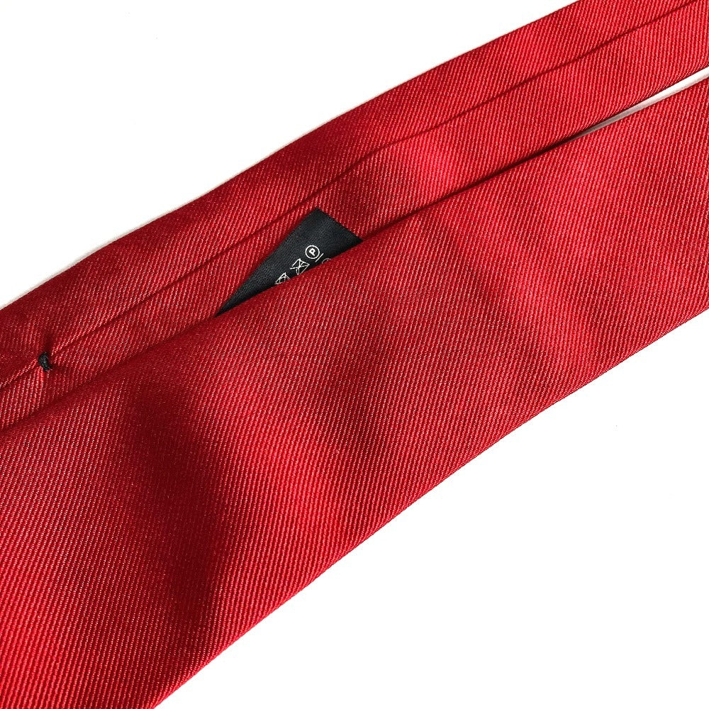 GUCCI Unknown Tiger Logo Suit Accessory Tie Silk Men's Red