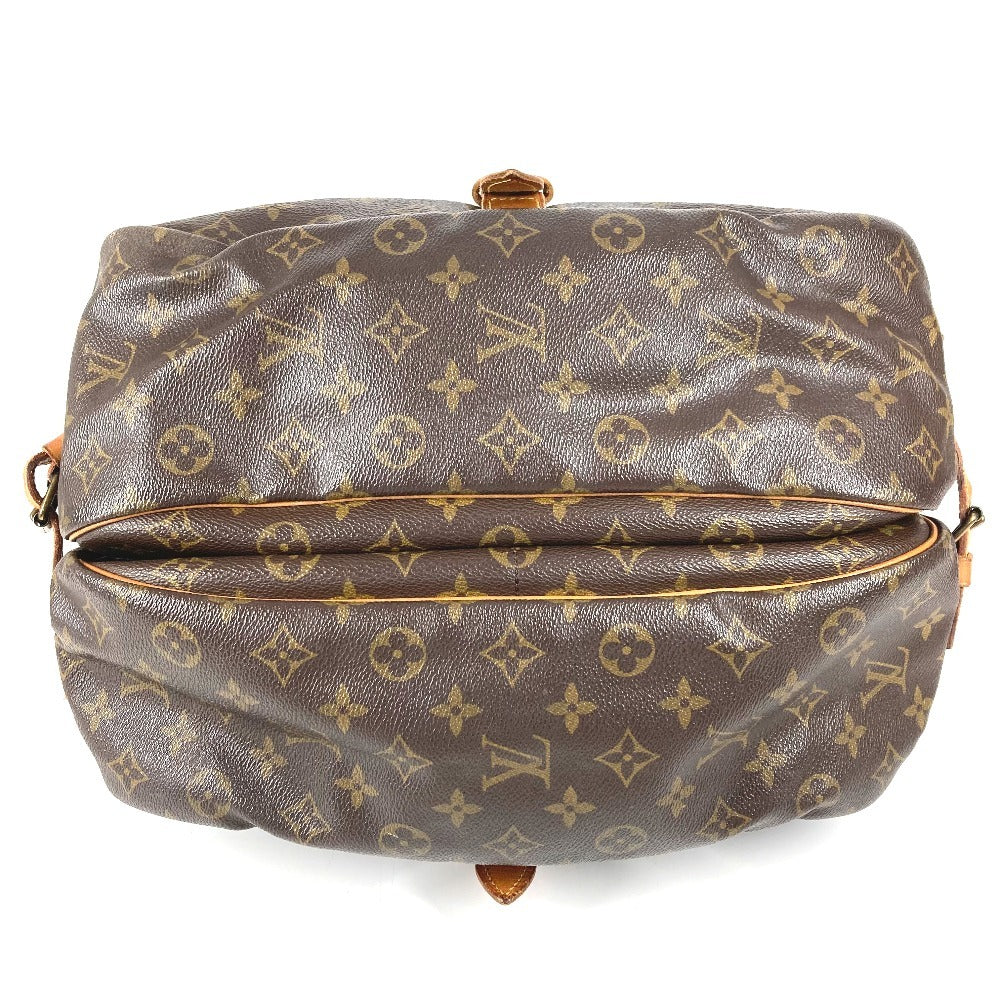 LOUIS VUITTON M42254 Monogram Saumur 35 Shoulder Bag, Crossbody Flap, Monogram Canvas, Unisex, Brown