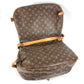 LOUIS VUITTON M42254 Monogram Saumur 35 Shoulder Bag, Crossbody Flap, Monogram Canvas, Unisex, Brown
