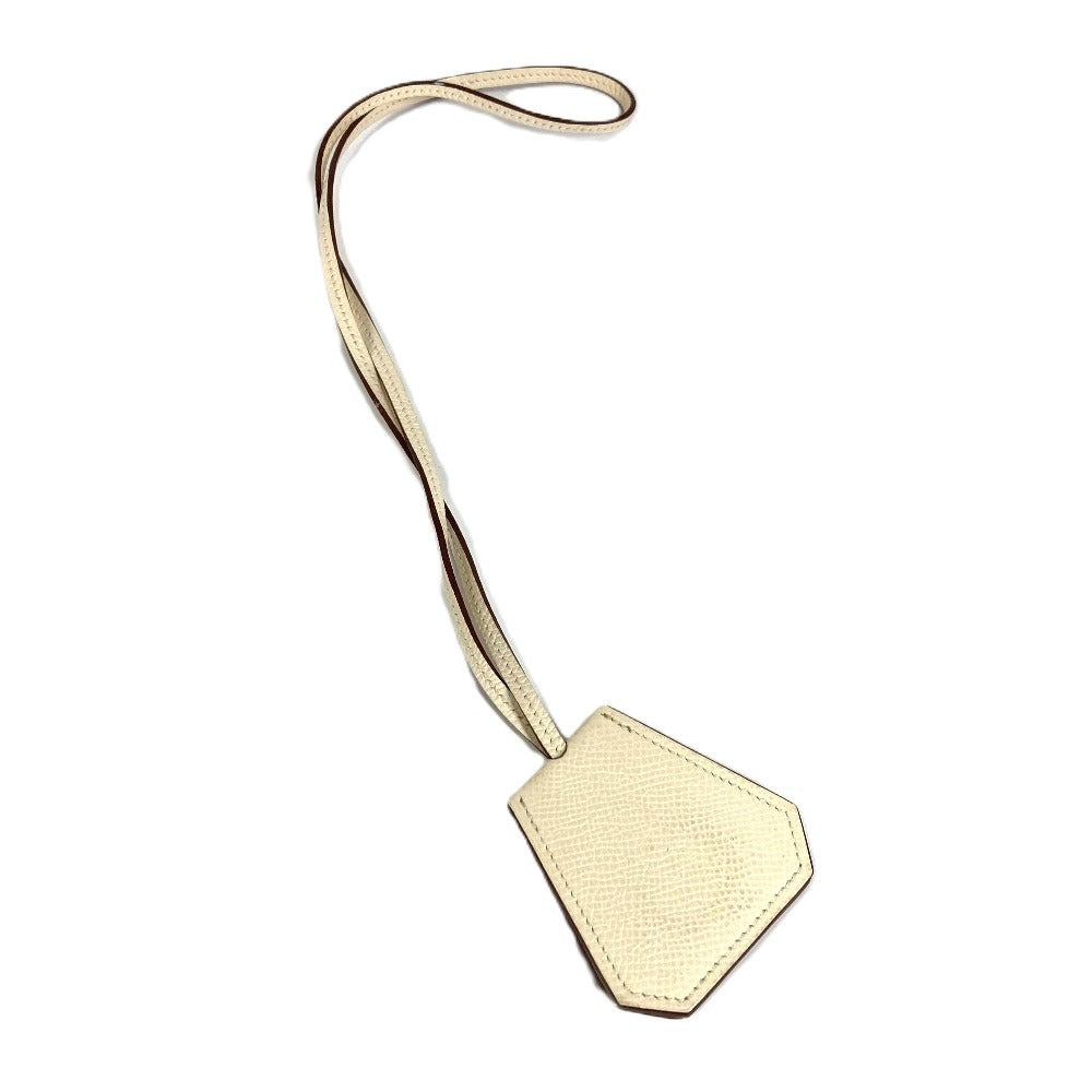 HERMES Hat Clip, Capucine Hat, Accessories, Goods, Leather, Unisex, Ivory