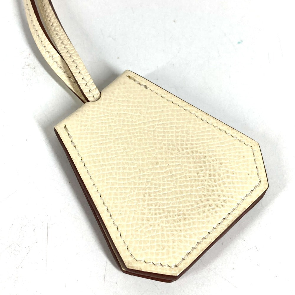 HERMES Hat Clip, Capucine Hat, Accessories, Goods, Leather, Unisex, Ivory