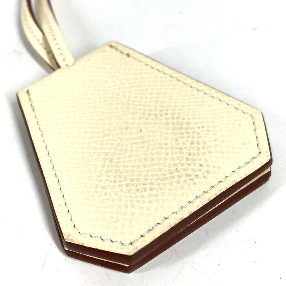 HERMES Hat Clip, Capucine Hat, Accessories, Goods, Leather, Unisex, Ivory