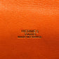HERMES Vintage Balle de Golf Mini Flap Bag Crossbody Pouch Shoulder Bag Leather Unisex Orange
