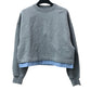 GUCCI 837933 Logo Long Sleeve Sweatshirt Top Apparel Trainer Cotton Women's Grey