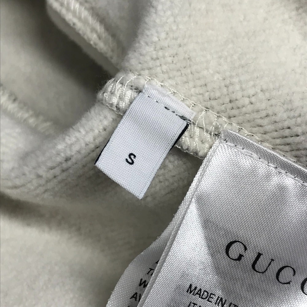 GUCCI 837933 Logo Long Sleeve Sweatshirt Top Apparel Trainer Cotton Women's Grey