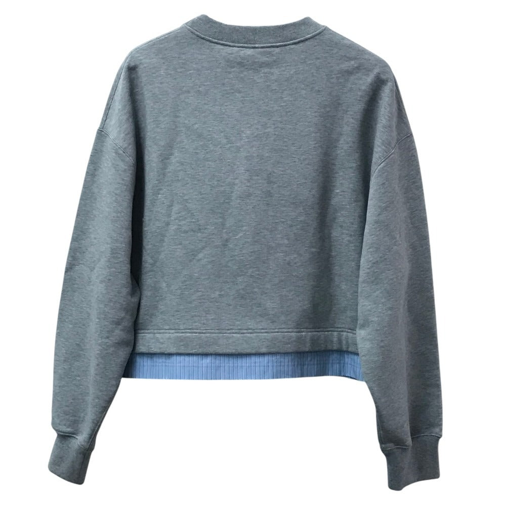 GUCCI 837933 Logo Long Sleeve Sweatshirt Top Apparel Trainer Cotton Women's Grey