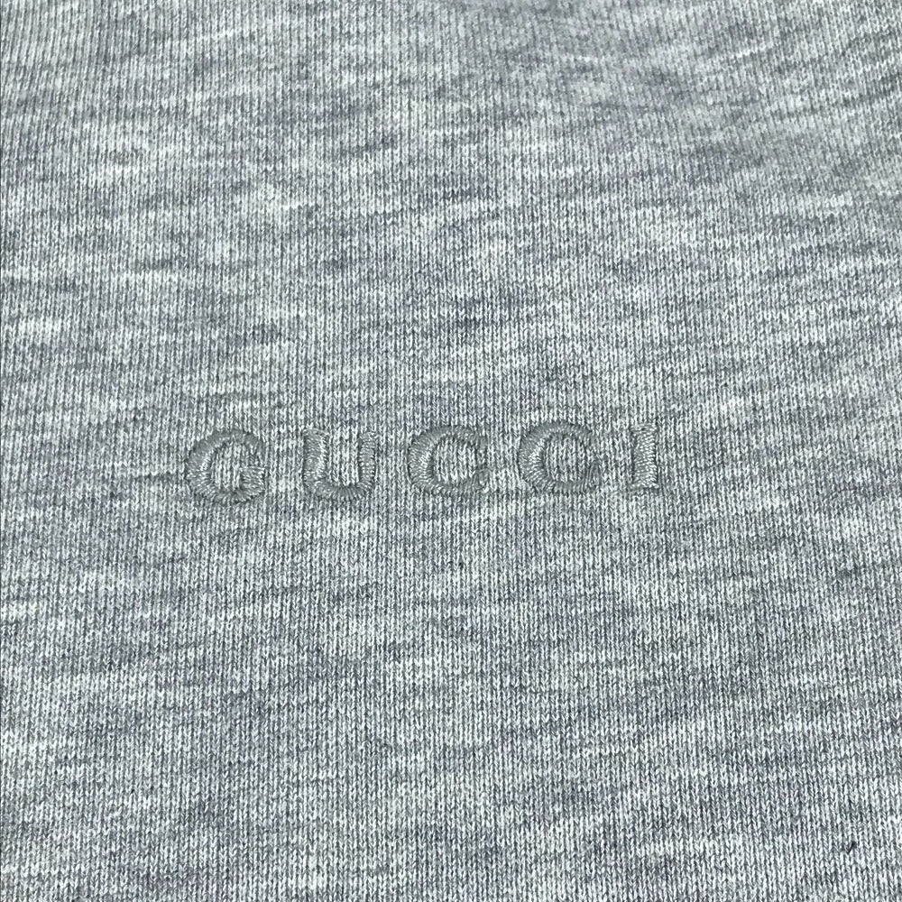 GUCCI 837933 Logo Long Sleeve Sweatshirt Top Apparel Trainer Cotton Women's Grey