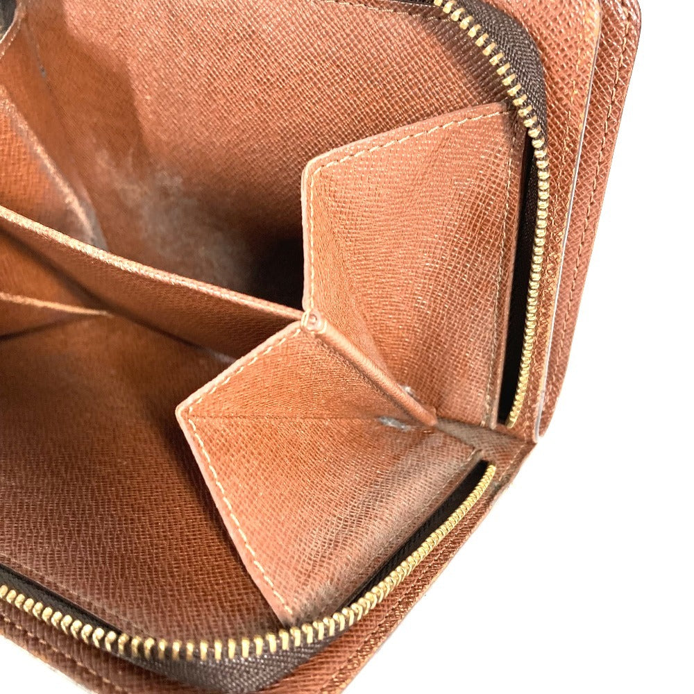 LOUIS VUITTON M61207 Monogram Portefeuille Zip Compact Wallet, Bi-fold Wallet, Monogram Canvas, Unisex, Brown