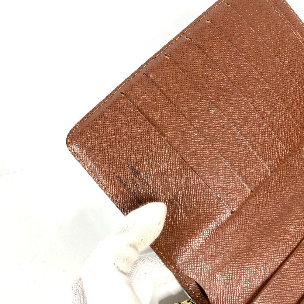 LOUIS VUITTON M61207 Monogram Portefeuille Zip Compact Wallet, Bi-fold Wallet, Monogram Canvas, Unisex, Brown