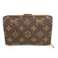 LOUIS VUITTON M61207 Monogram Portefeuille Zip Compact Wallet, Bi-fold Wallet, Monogram Canvas, Unisex, Brown