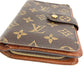 LOUIS VUITTON M61207 Monogram Portefeuille Zip Compact Wallet, Bi-fold Wallet, Monogram Canvas, Unisex, Brown