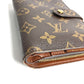 LOUIS VUITTON M61207 Monogram Portefeuille Zip Compact Wallet, Bi-fold Wallet, Monogram Canvas, Unisex, Brown