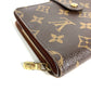 LOUIS VUITTON M61207 Monogram Portefeuille Zip Compact Wallet, Bi-fold Wallet, Monogram Canvas, Unisex, Brown