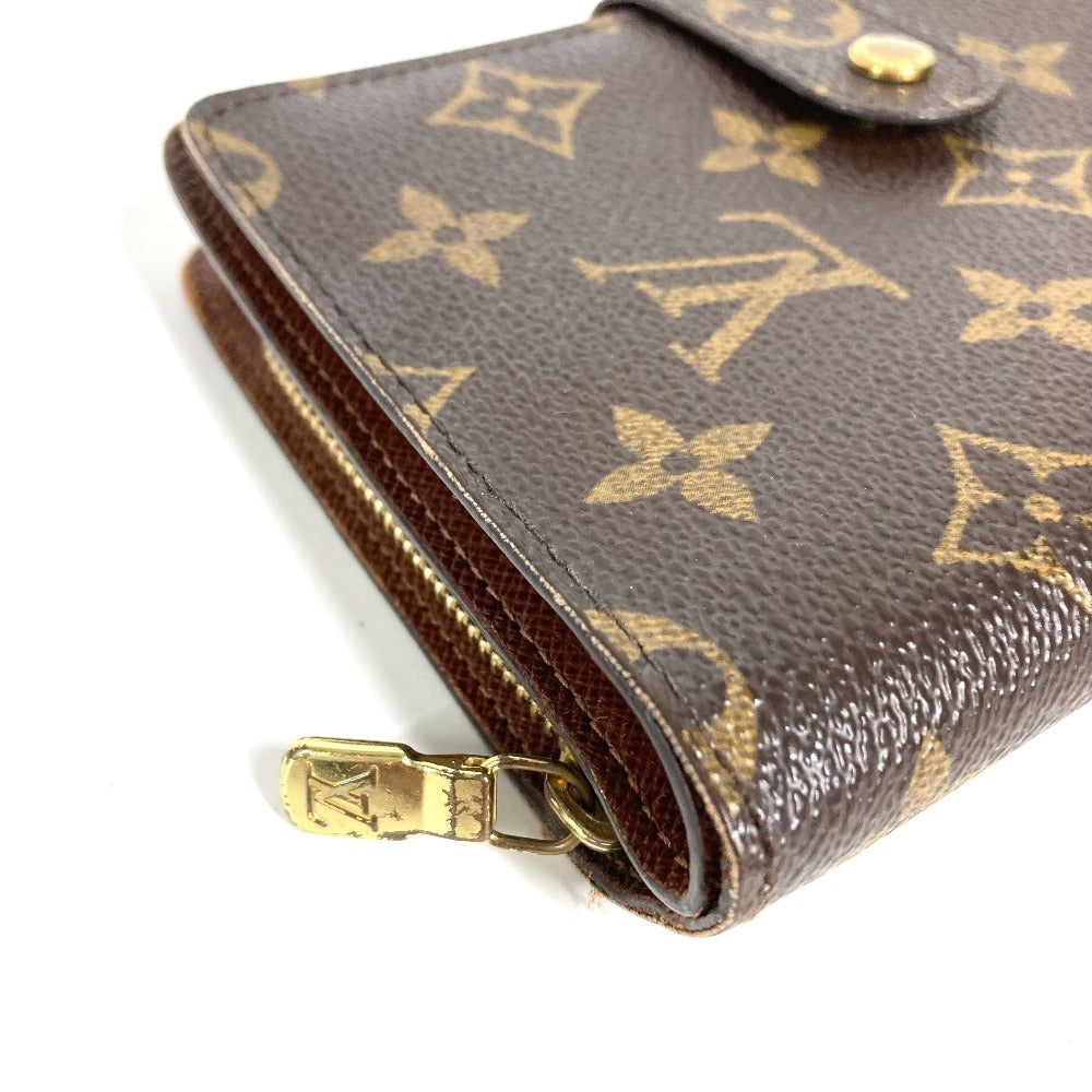 LOUIS VUITTON M61207 Monogram Portefeuille Zip Compact Wallet, Bi-fold Wallet, Monogram Canvas, Unisex, Brown