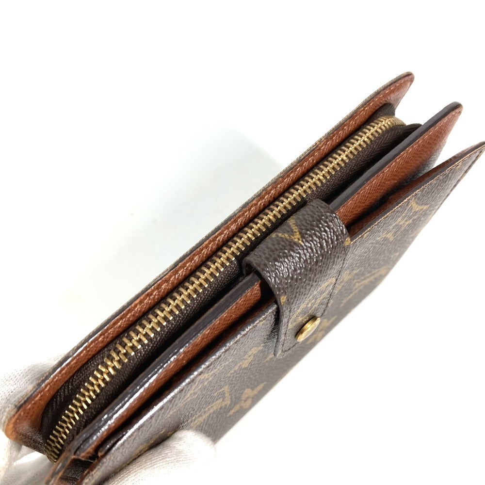 LOUIS VUITTON M61207 Monogram Portefeuille Zip Compact Wallet, Bi-fold Wallet, Monogram Canvas, Unisex, Brown