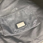 FENDI Zucchino Logo Handbag Shoulder Tote Bag Leather/Canvas Unisex Black