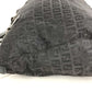 FENDI Zucchino Logo Handbag Shoulder Tote Bag Leather/Canvas Unisex Black