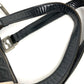 FENDI Zucchino Logo Handbag Shoulder Tote Bag Leather/Canvas Unisex Black