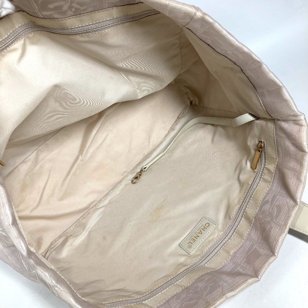 CHANEL A15991 CC ココマーク ロゴ ニュートラベルライン MM　ニュートラベルラインMM ショルダーバック カバン 肩掛け トートバッグ レザー/ナイロン ユニセックス ベージュ