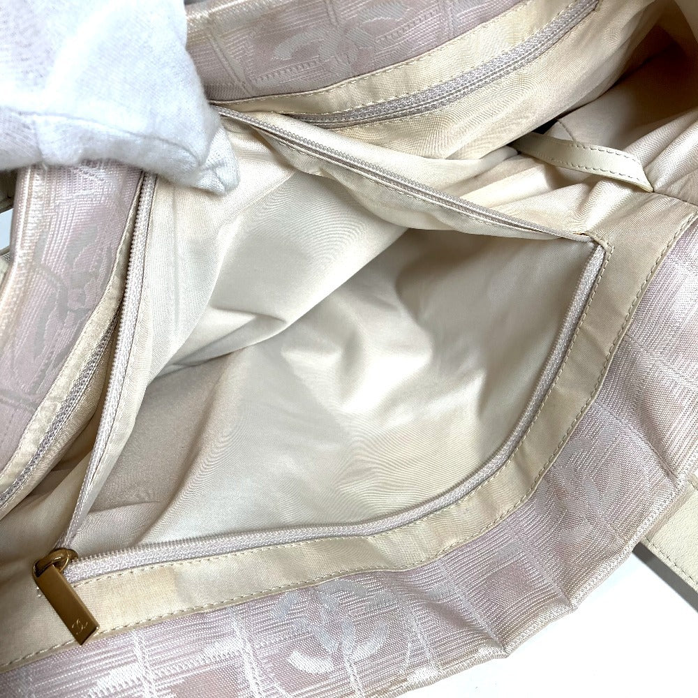 CHANEL A15991 CC ココマーク ロゴ ニュートラベルライン MM　ニュートラベルラインMM ショルダーバック カバン 肩掛け トートバッグ レザー/ナイロン ユニセックス ベージュ