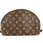 LOUIS VUITTON M47520 Monogram Trousse Demi-Lune Make-up Pouch Travel Pouch Multi-purpose Pouch Cosmetic Pouch Monogram Canvas Ladies Brown