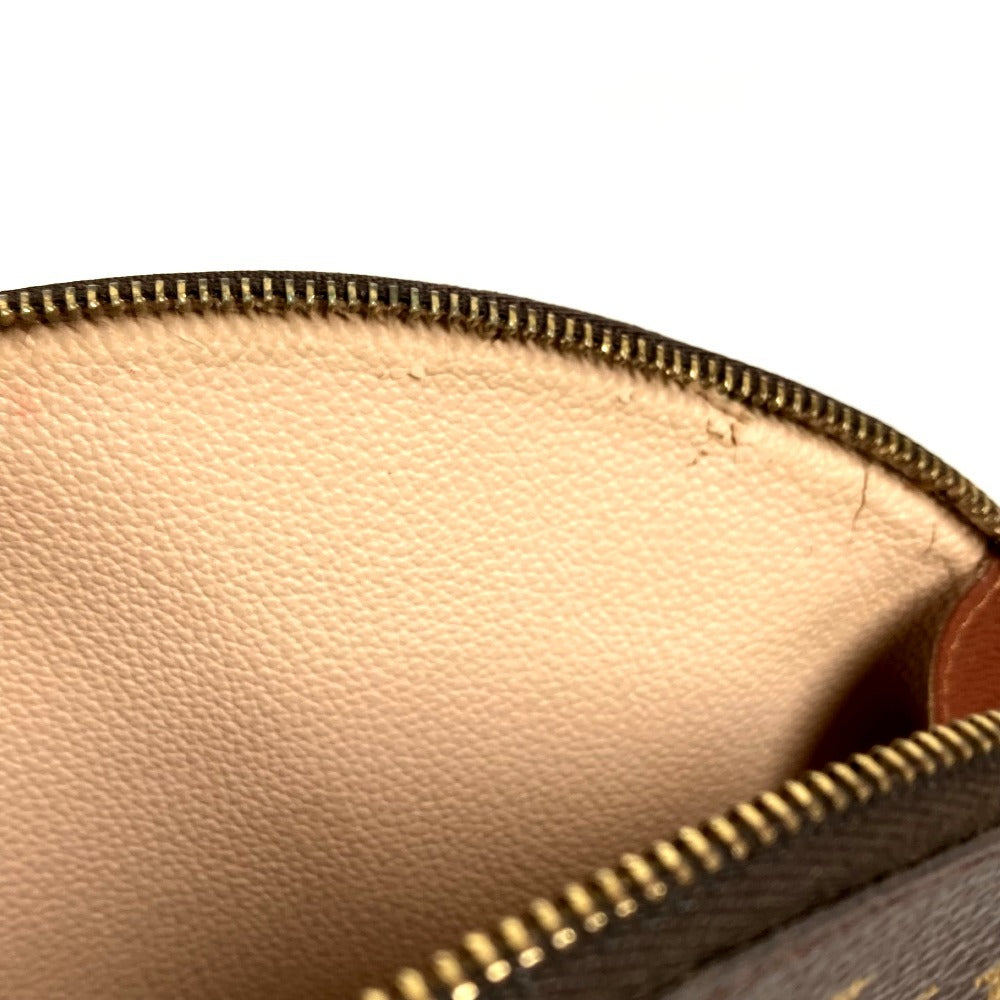 LOUIS VUITTON M47520 Monogram Trousse Demi-Lune Make-up Pouch Travel Pouch Multi-purpose Pouch Cosmetic Pouch Monogram Canvas Ladies Brown