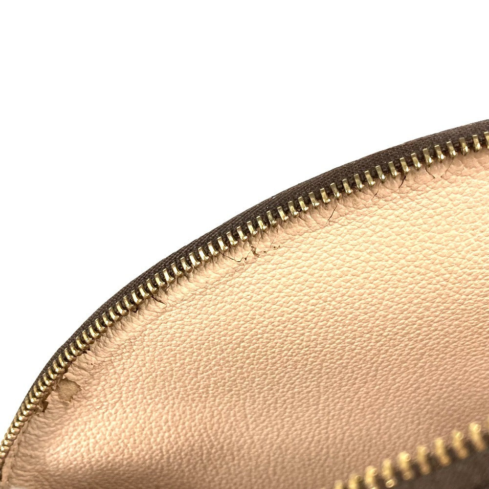 LOUIS VUITTON M47520 Monogram Trousse Demi-Lune Make-up Pouch Travel Pouch Multi-purpose Pouch Cosmetic Pouch Monogram Canvas Ladies Brown