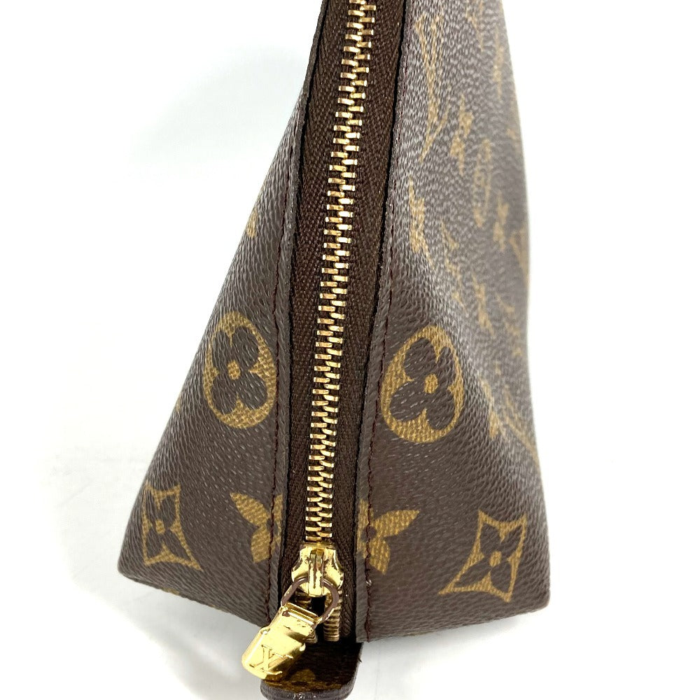 LOUIS VUITTON M47520 Monogram Trousse Demi-Lune Make-up Pouch Travel Pouch Multi-purpose Pouch Cosmetic Pouch Monogram Canvas Ladies Brown