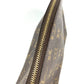 LOUIS VUITTON M47520 Monogram Trousse Demi-Lune Make-up Pouch Travel Pouch Multi-purpose Pouch Cosmetic Pouch Monogram Canvas Ladies Brown