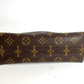 LOUIS VUITTON M47520 Monogram Trousse Demi-Lune Make-up Pouch Travel Pouch Multi-purpose Pouch Cosmetic Pouch Monogram Canvas Ladies Brown