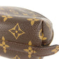 LOUIS VUITTON M47520 Monogram Trousse Demi-Lune Make-up Pouch Travel Pouch Multi-purpose Pouch Cosmetic Pouch Monogram Canvas Ladies Brown