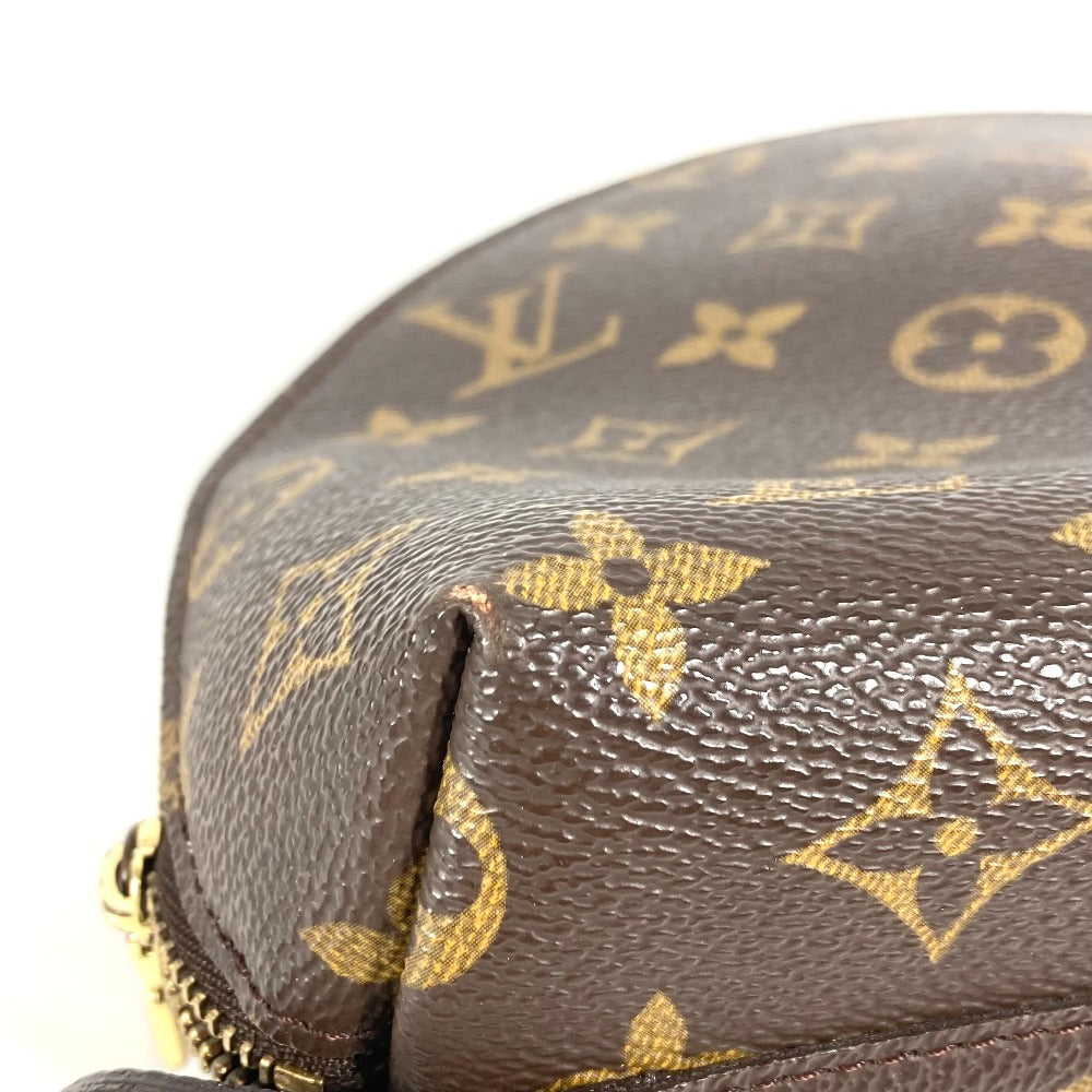 LOUIS VUITTON M47520 Monogram Trousse Demi-Lune Make-up Pouch Travel Pouch Multi-purpose Pouch Cosmetic Pouch Monogram Canvas Ladies Brown
