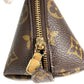 LOUIS VUITTON M47520 Monogram Trousse Demi-Lune Make-up Pouch Travel Pouch Multi-purpose Pouch Cosmetic Pouch Monogram Canvas Ladies Brown