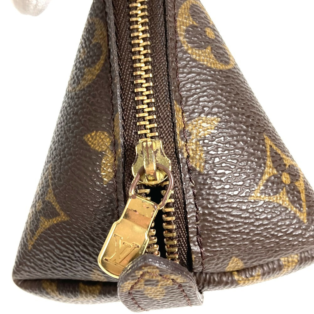 LOUIS VUITTON M47520 Monogram Trousse Demi-Lune Make-up Pouch Travel Pouch Multi-purpose Pouch Cosmetic Pouch Monogram Canvas Ladies Brown