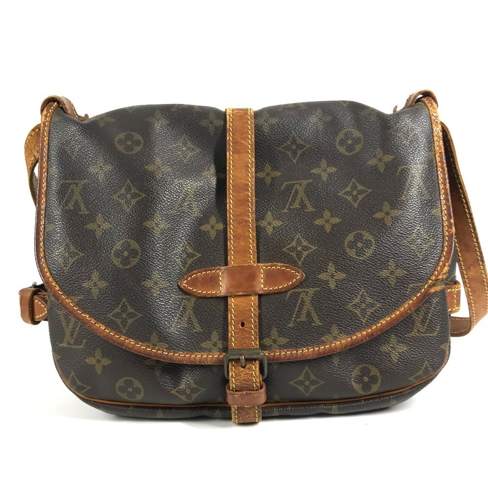 LOUIS VUITTON M42256 Monogram Saumur 30 Saumur 30 Flap Bag Shoulder Bag Monogram Canvas Unisex Brown