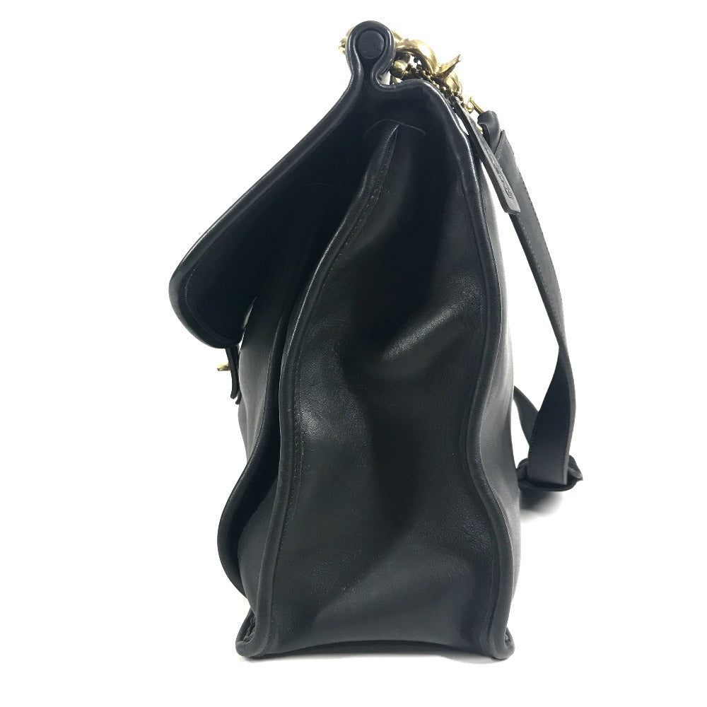 COACH 5266 オールドコーチ メトロポリタン カバン 斜め掛け フラップ ビジネスバッグ トートバッグ ショルダーバッグ レザー ユニセックス ブラック