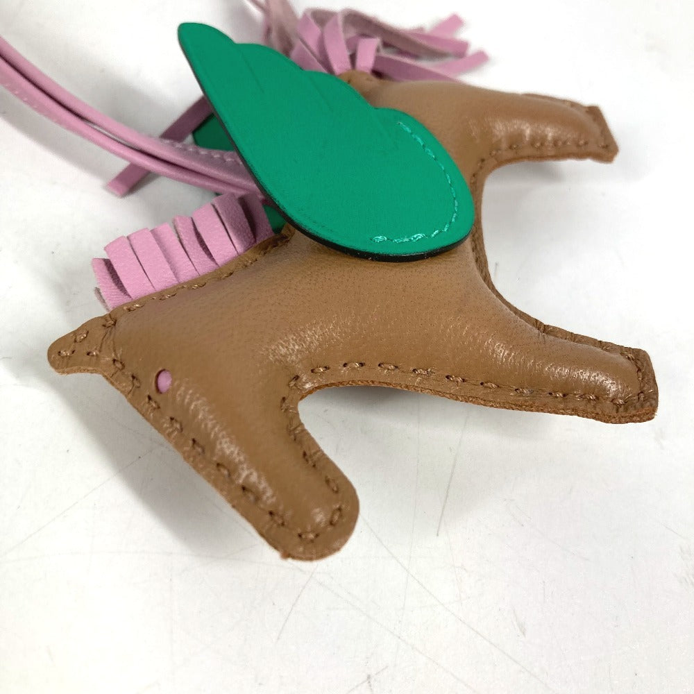 HERMES 馬 キーホルダー シュバル ロデオ ペガサス PM ロデオペガサスPM バッグチャーム チャーム アニョーミロ ユニセックス ピンク