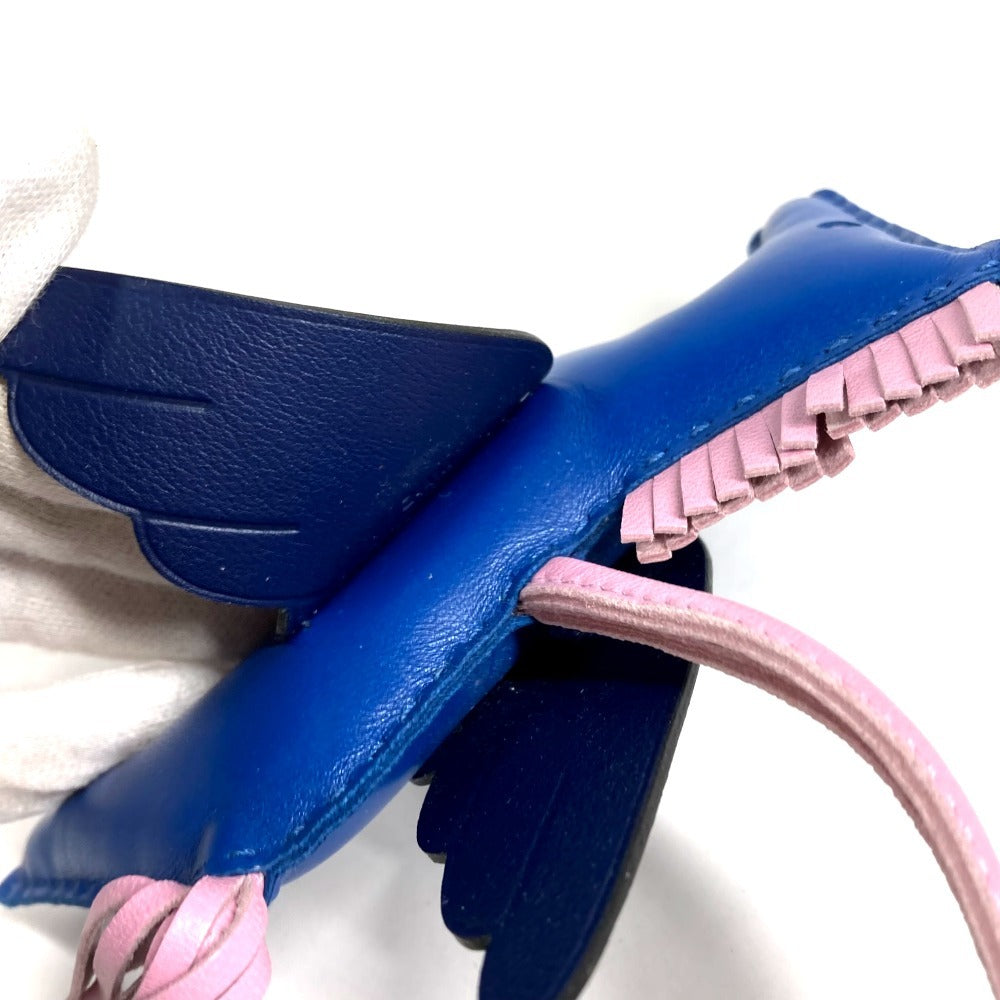 HERMES 馬 キーホルダー シュバル ロデオ ペガサス MM ロデオペガサスMM バッグチャーム チャーム アニョーミロ ユニセックス ブルー