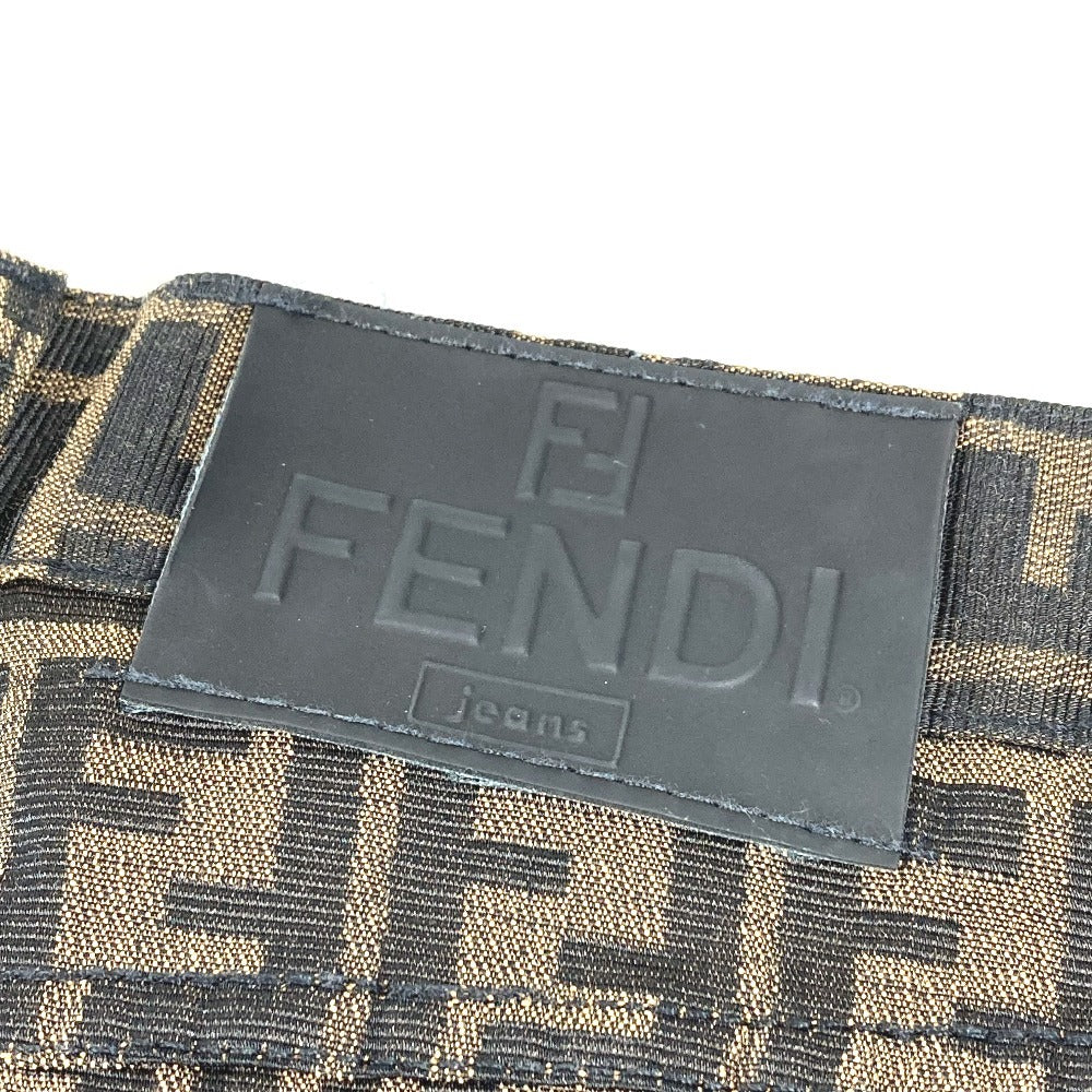 FENDI ヴィンテージ ズッカ ロゴ ロングパンツ ズボン アパレル ボトムス パンツ ポリエステル レディース ブラウン