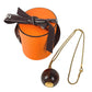 HERMES アクセサリー セリエ ロゴ ウッドボール チェーンネックレス ペンダント アクセサリー ネックレス ウッド ユニセックス ブラウン