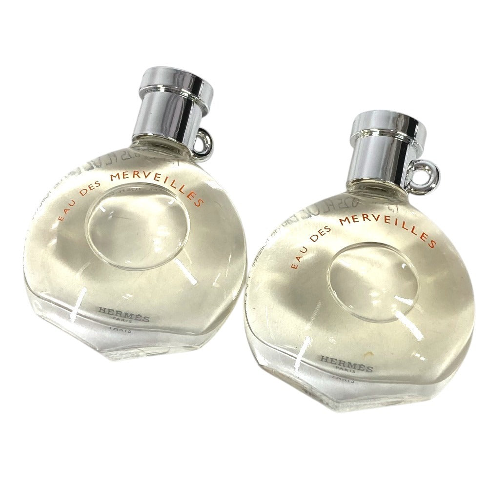 HERMES パフュームケース parfum des merveilles 香水ケース 香水入れ 香水2点つき 小物入れ メタル ユニセックス シルバー