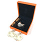 HERMES パフュームケース parfum des merveilles 香水ケース 香水入れ 香水2点つき 小物入れ メタル ユニセックス シルバー